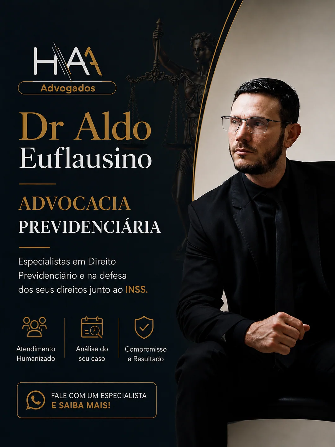 Material institucional HAA sobre advocacia previdenciária